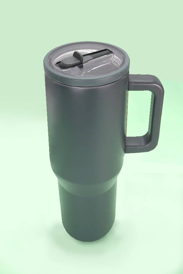 40oz SPILL FREE STAINLESS STEEL VACUUM TUMBLER